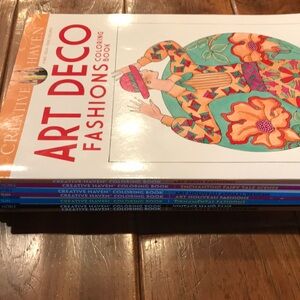 Creative Haven Assorted Adult Coloring Books Set of 7
